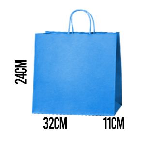 Bolsa Asa rizada Kraft