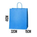 Bolsa Asa rizada Kraft