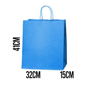 Bolsa Asa rizada Kraft