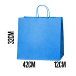 Bolsa Asa rizada Kraft