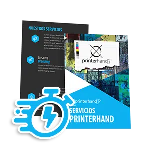 Flyers express personalizados A4, A5, A6, DL y 21×20 cm impresos a todo color por Printerhand