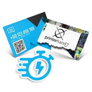 Tarjetas de visita personalizadas 2026 de 8,5 × 5,5 cm, impresas a todo color con acabado mate o brillo por Printerhand