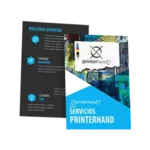 Flyers personalizados A4, A5, A6, DL y 21×20 cm impresos a todo color por Printerhand