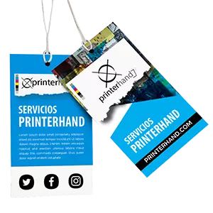 Tarjeta sin plastificar con agujero 2026 de 8,5 × 5,5 cm impresa a todo color en papel couché mate 350g por Printerhand