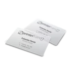 Tarjeta de PVC blanca personalizada de 8,5 × 5,5 cm sin chip RFID impresa a todo color por Printerhand