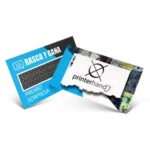 Tarjeta rasca personalizada de 8,5 × 5,5 cm impresa a todo color con área rascable por Printerhand