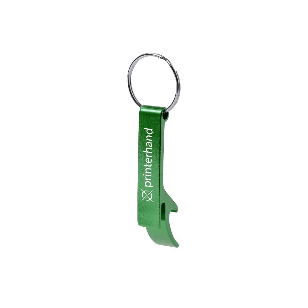 Llavero abridor verde