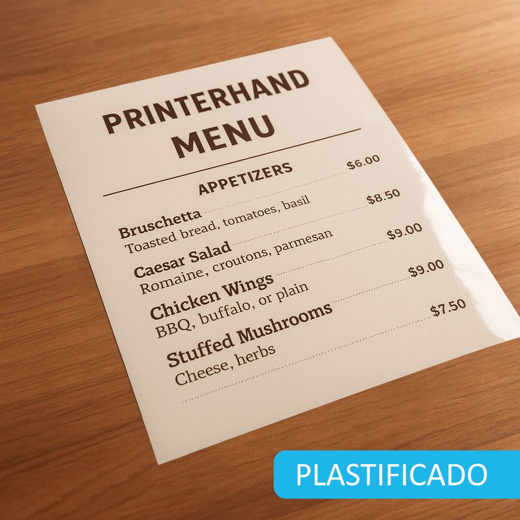 Impresión de carta hojas sueltas personalizada. Envíos a todo España
